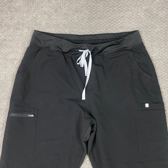 Figs High Waisted Yola Scrub Pants Women's XXL Black Yoga W22SW2013 - Picture 2 of 13
